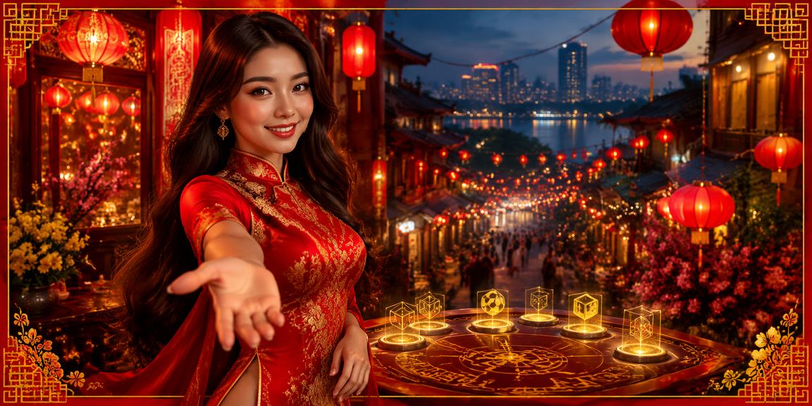 Không gian đêm Hà Nội với đèn lồng và người chơi đang theo dõi kết quả esports trên điện thoại